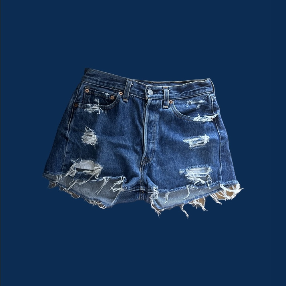 Vintage Levi’s 501 Denim Distressed Shorts, Women’s 28x32